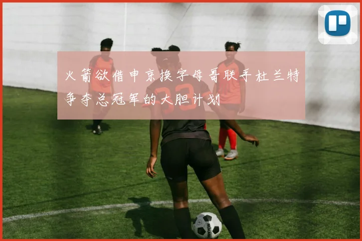 火箭欲借申京换字母哥联手杜兰特争夺总冠军的大胆计划